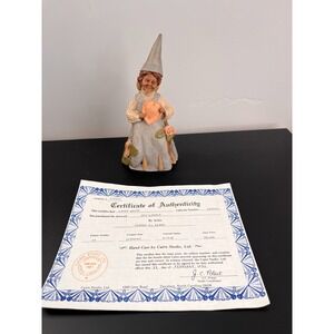 Vintage 1987 #84, Dee-lovely Gnome Tom Clark Cairn Signed‎ -Valentines COA